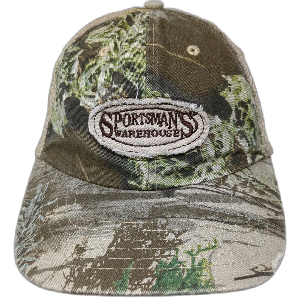 Sportsman's Warehouse Baseball Cap Beige Green Brown One Size Camo Mesh Hat